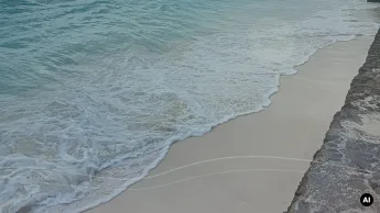 Praia do norte de Zanzibar usada como imagem editorial para escolher hotéis